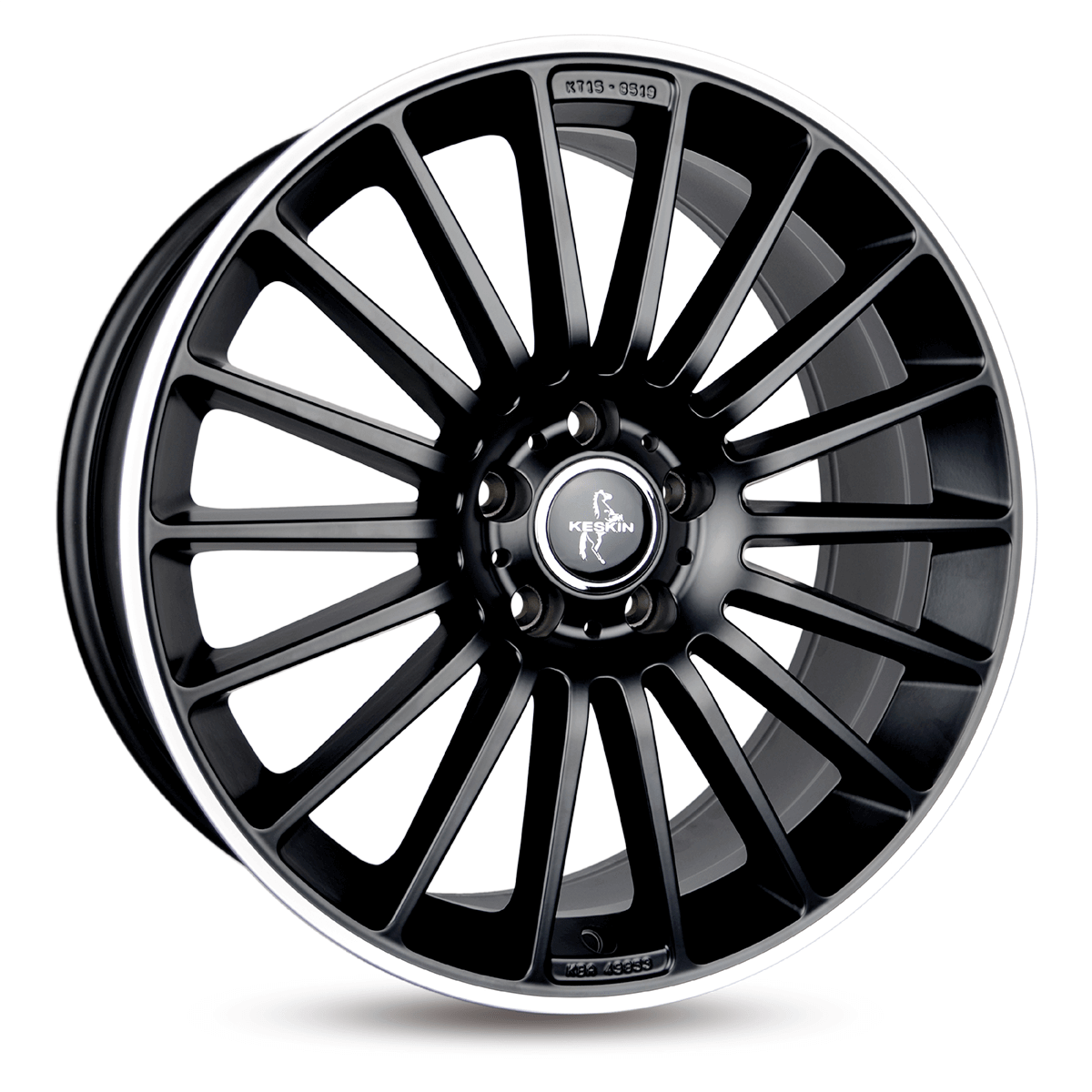 Алуминиеви джанти KESKIN WHEELS KT15 SPEED MATT BLACK LIP POLISH 8Jx18