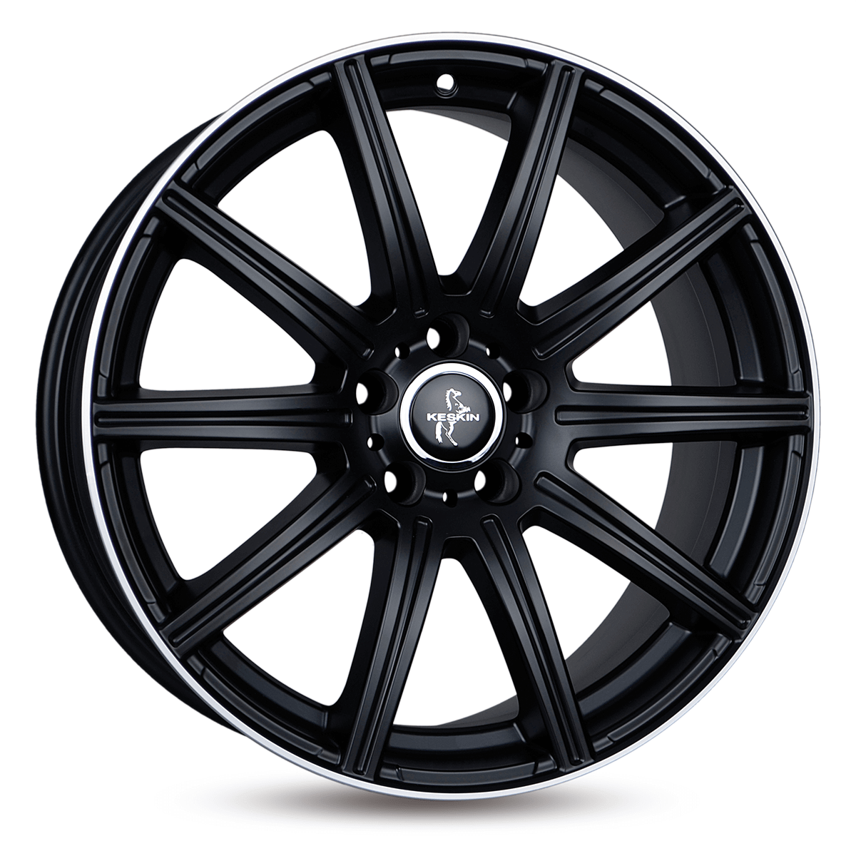 Алуминиеви джанти KESKIN WHEELS KT16 DYNAMIC MATT BLACK LIP POLISH 8Jx18