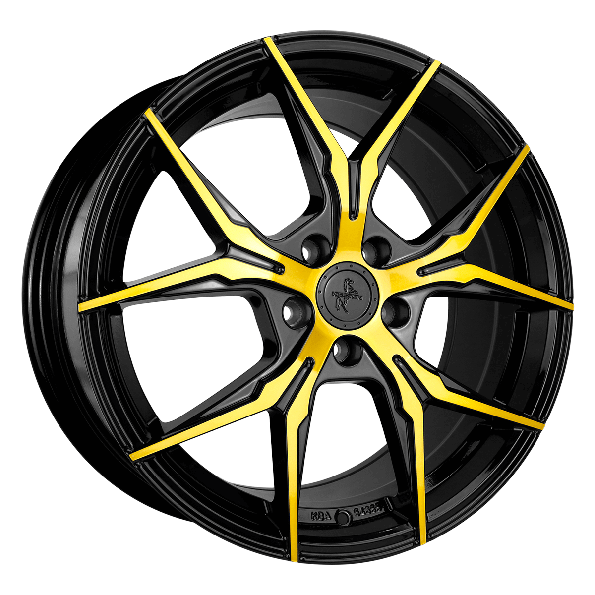 Алуминиеви джанти KESKIN WHEELS KT19N BLACK FRONT GOLD 8.5Jx19