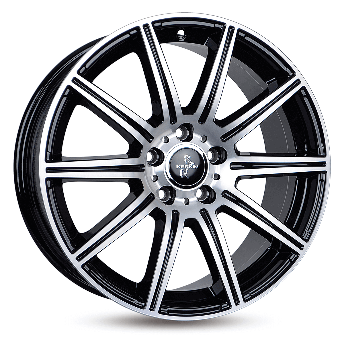Ζάντες κραμάτων KESKIN KT16 DYNAMIC BLACK FRONT POLISH 8.5Jx19