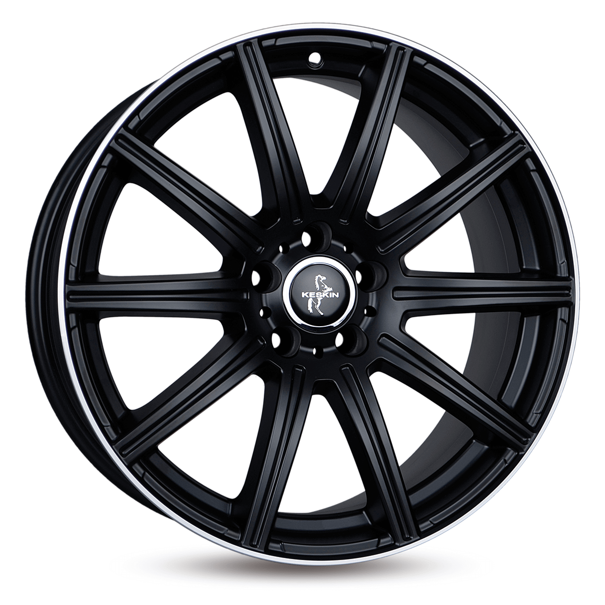 Ζάντες κραμάτων KESKIN KT16 DYNAMIC MATT BLACK LIP POLISH 8.5Jx19