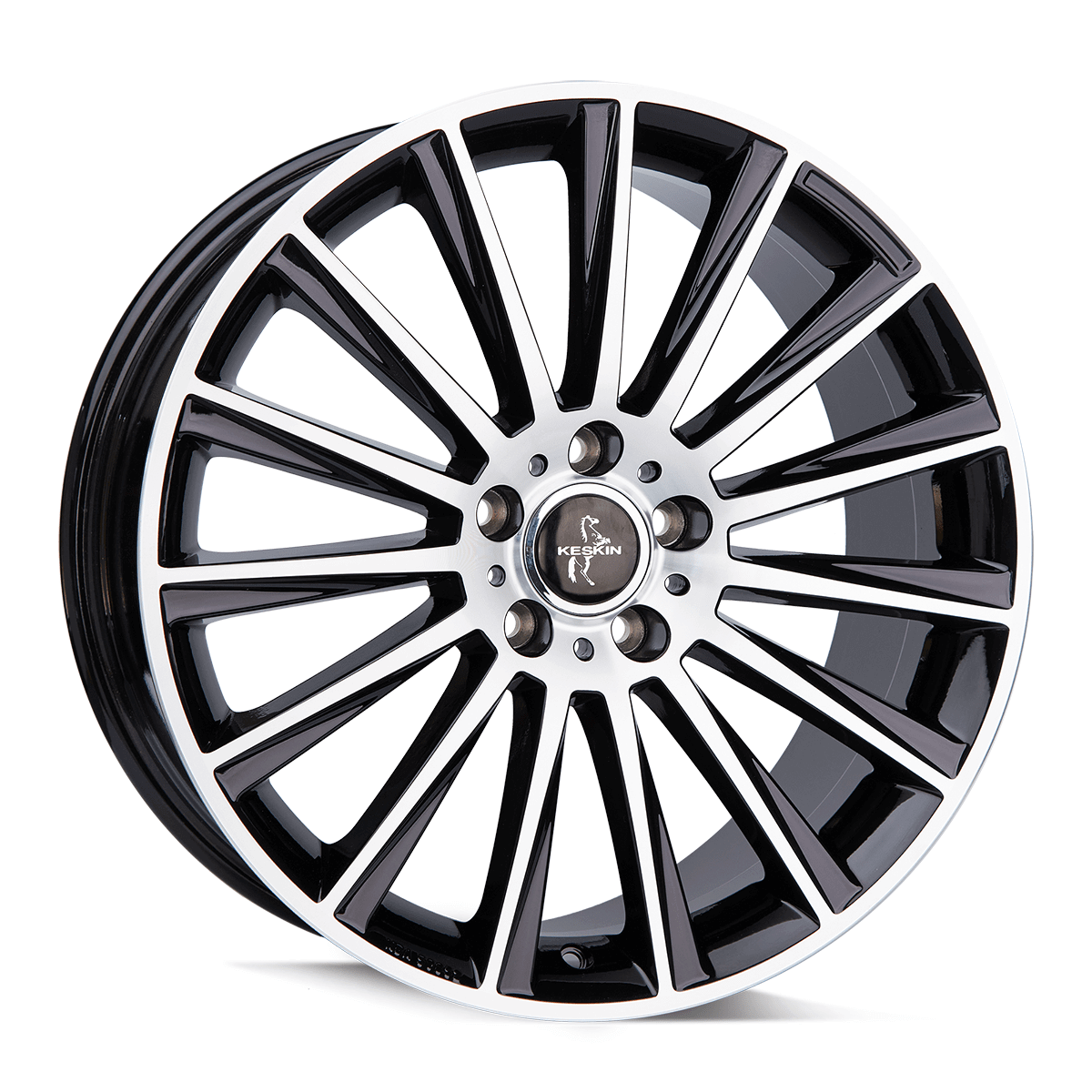 Алуминиеви джанти KESKIN KT18 TURBO BLACK FRONT POLISH 8Jx18