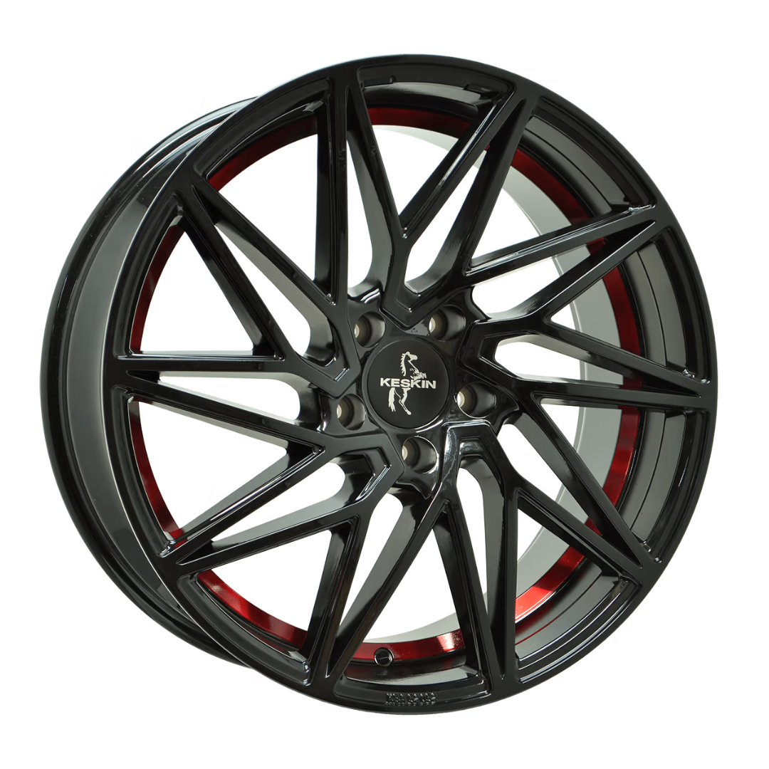 KESKIN KT20 FUTURE BLACK PAINTED RED INSIDE 8.5Jx20 Ζάντες κραμάτων KESKIN KT20 FUTURE BLACK PAINTED RED INSIDE 8.5Jx20