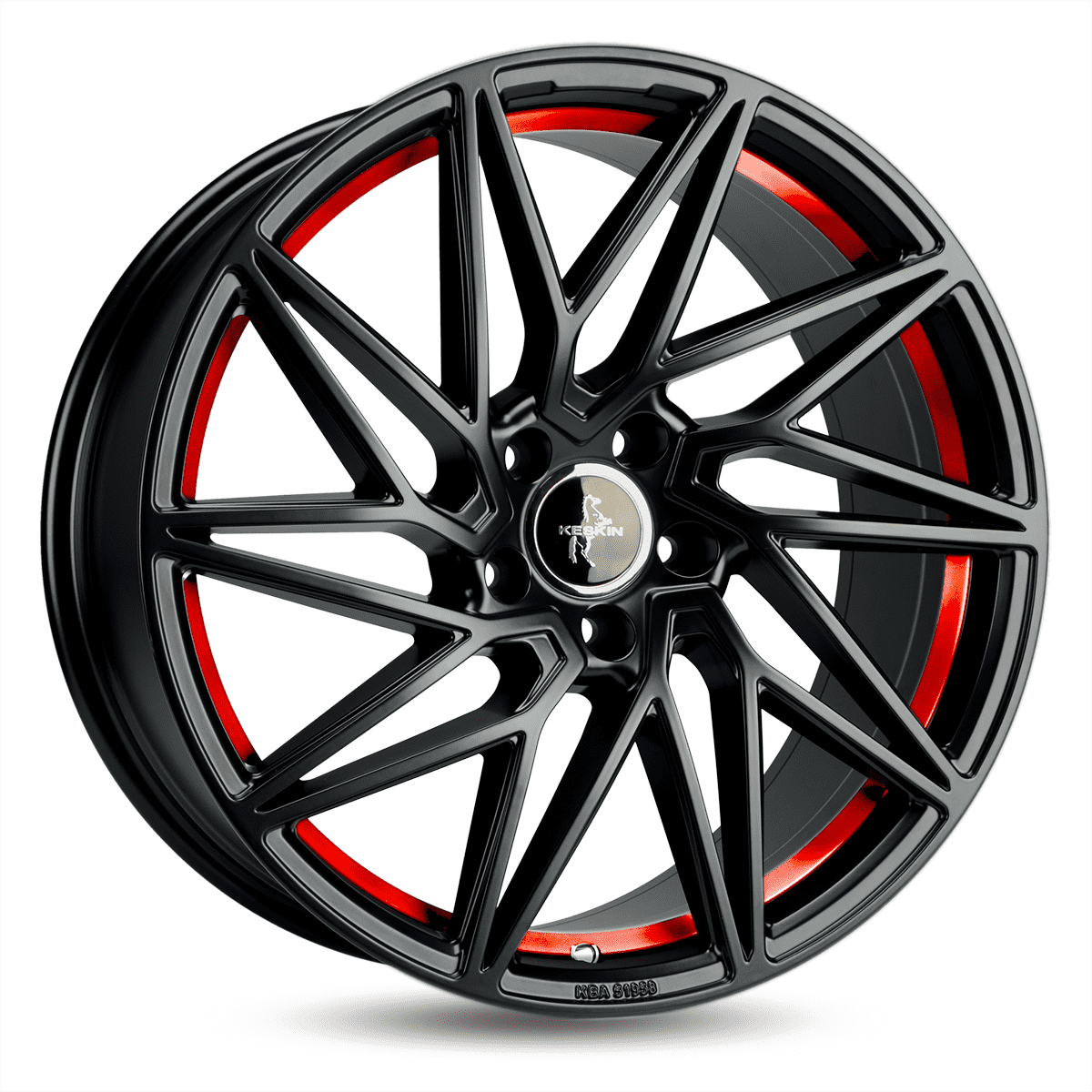Алуминиеви джанти KESKIN KT20 FUTURE MATT BLACK RED INSIDE 8.5Jx19