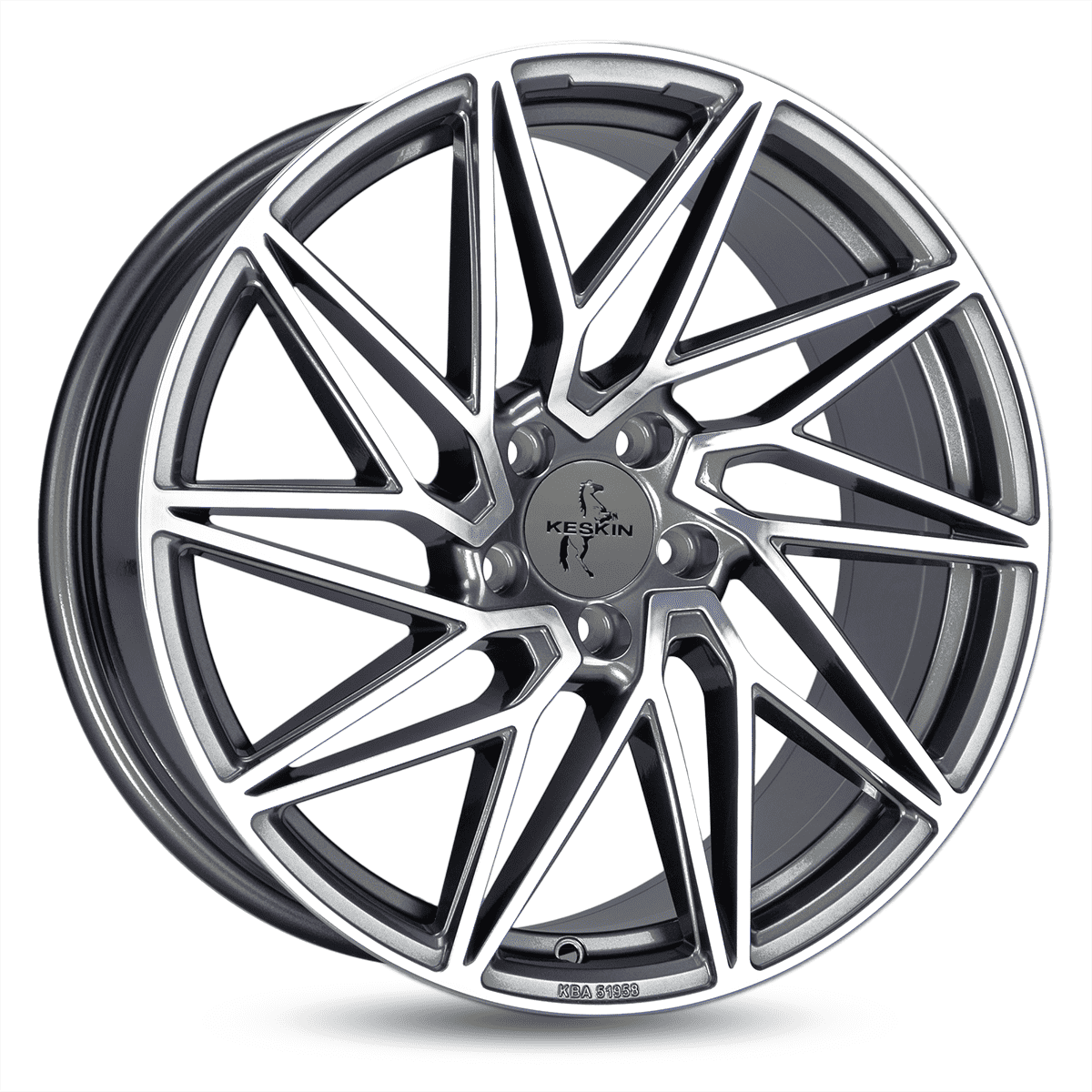 KESKIN KT20 FUTURE PALLADIUM FRONT POLISH 8Jx18 Ζάντες κραμάτων KESKIN KT20 FUTURE PALLADIUM FRONT POLISH 8Jx18