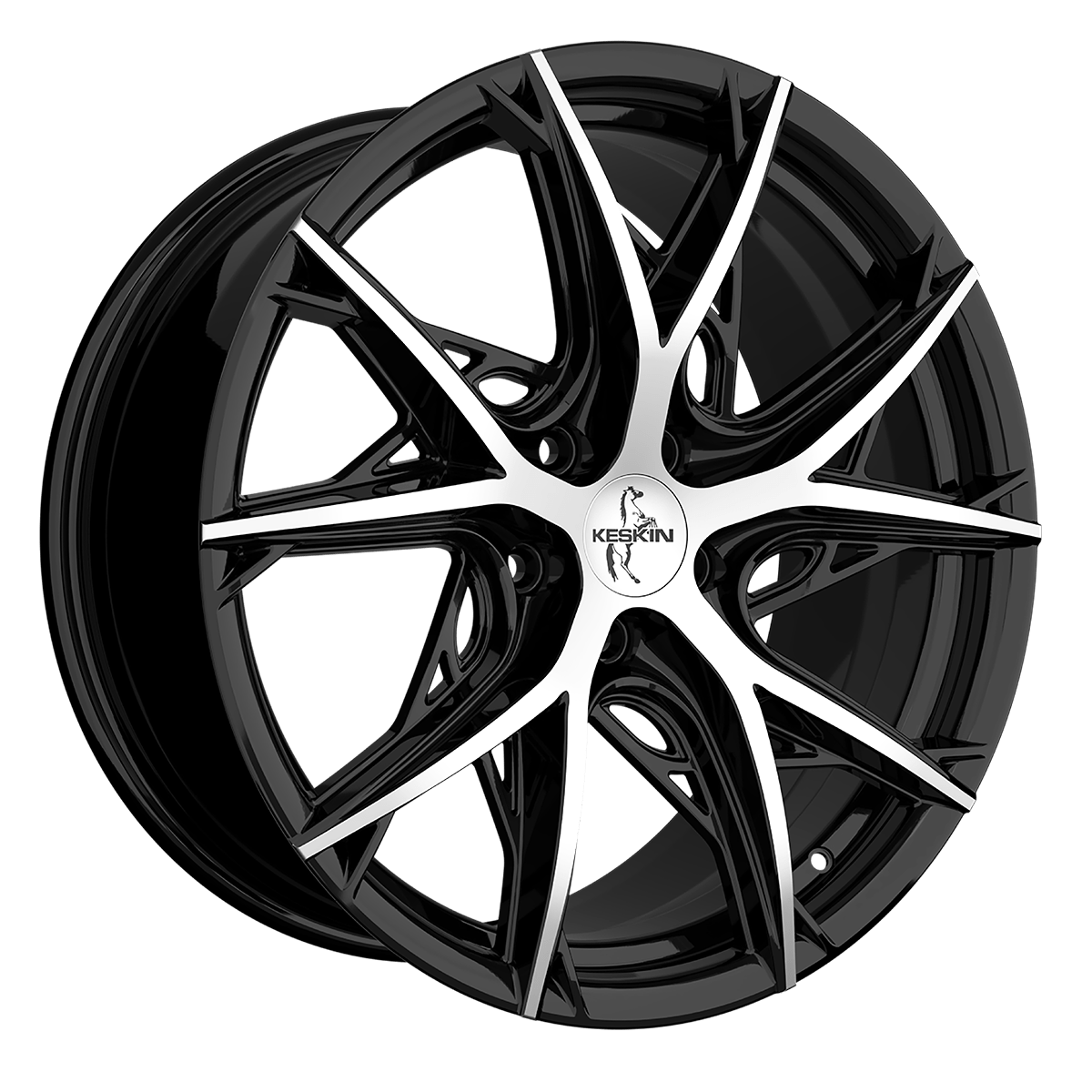 Jante din aliaj KESKIN KT24 THUNDER BLACK FRONT POLISH 8.5Jx19