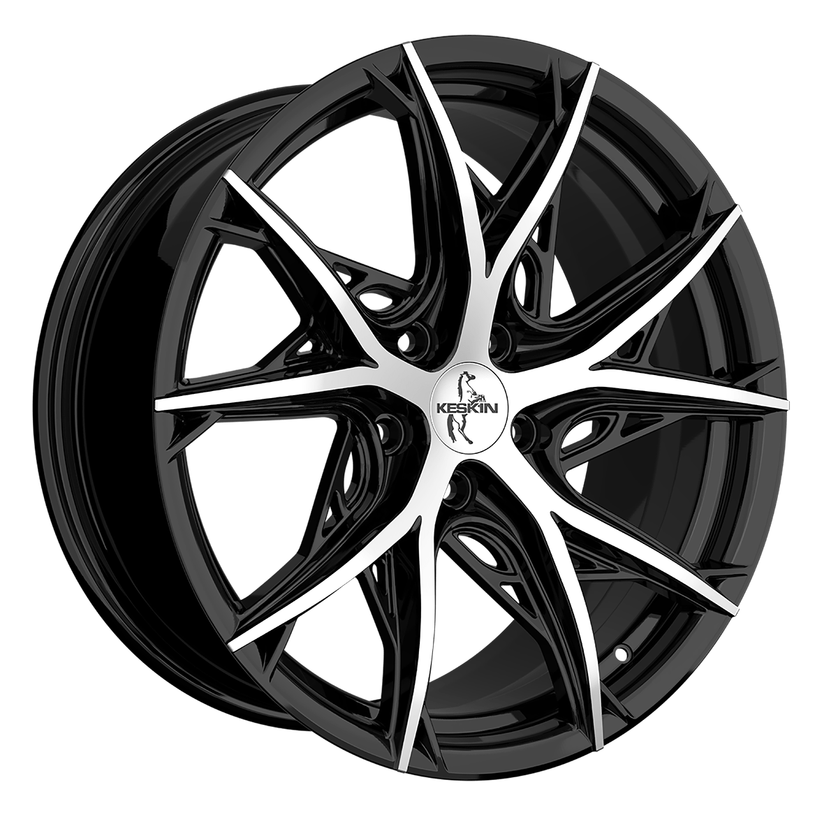 KESKIN KT24C THUNDER BLACK FRONT POLISH 8.5Jx19 Ζάντες κραμάτων KESKIN KT24C THUNDER BLACK FRONT POLISH 8.5Jx19