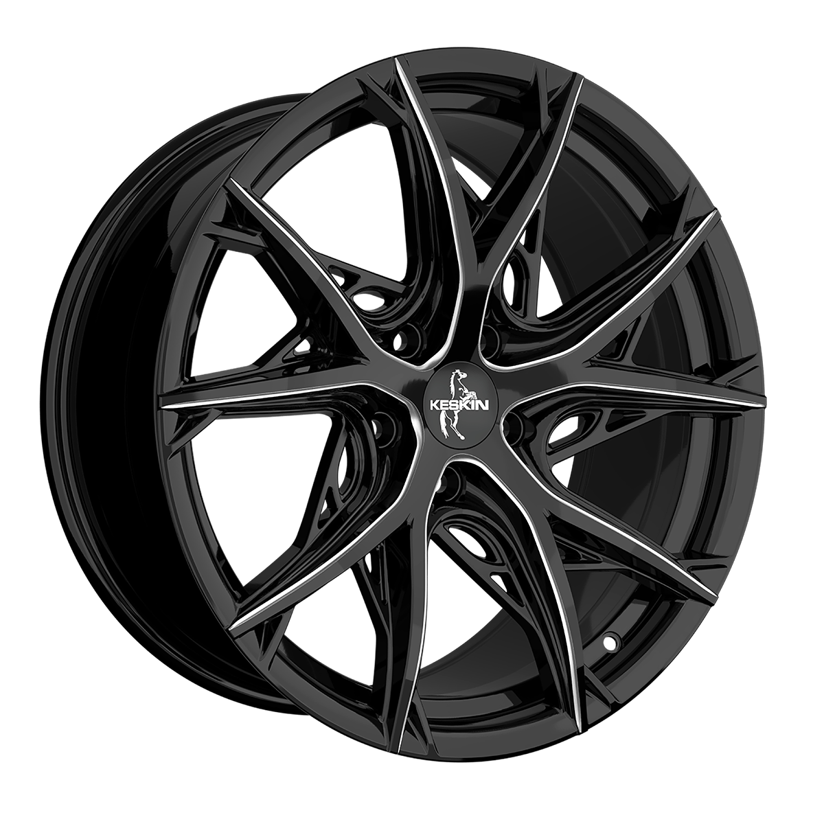 KESKIN KT24C THUNDER BLACK SECRET DIAMOND 8.5Jx19 Ζάντες κραμάτων KESKIN KT24C THUNDER BLACK SECRET DIAMOND 8.5Jx19