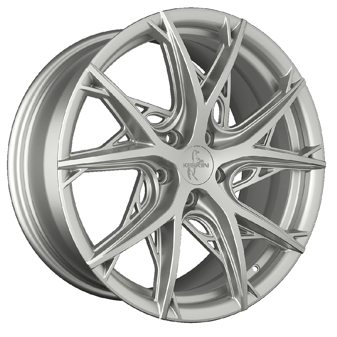 KESKIN KT24C THUNDER SILVER PAINTED 8.5Jx19 Jante din aliaj KESKIN KT24C THUNDER SILVER PAINTED 8.5Jx19