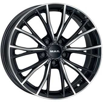 Jante din aliaj MAK MARK Gloss Black / Polished 8.5Jx19