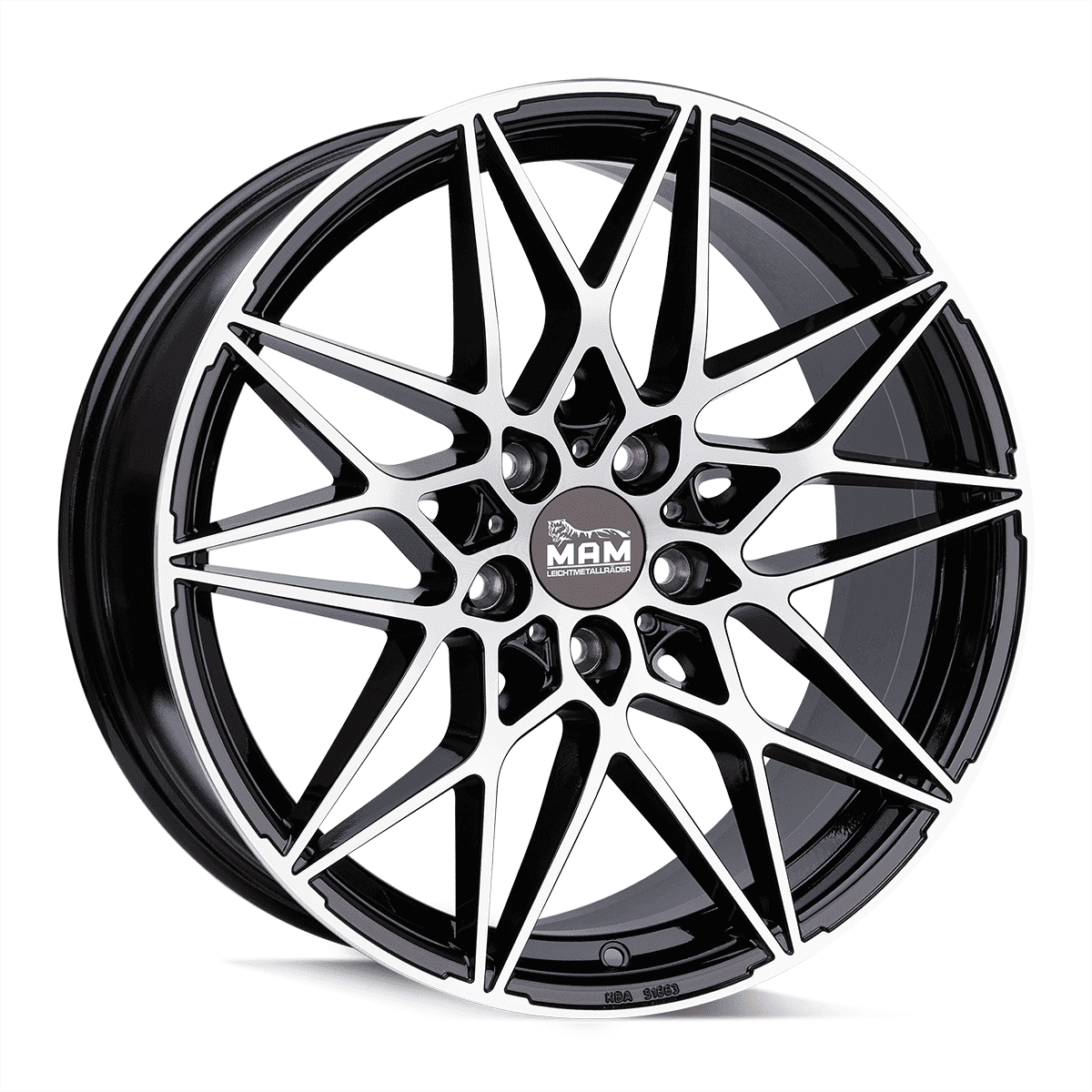 Ζάντες κραμάτων MAM B2 BLACK FRONT POLISH 8Jx18