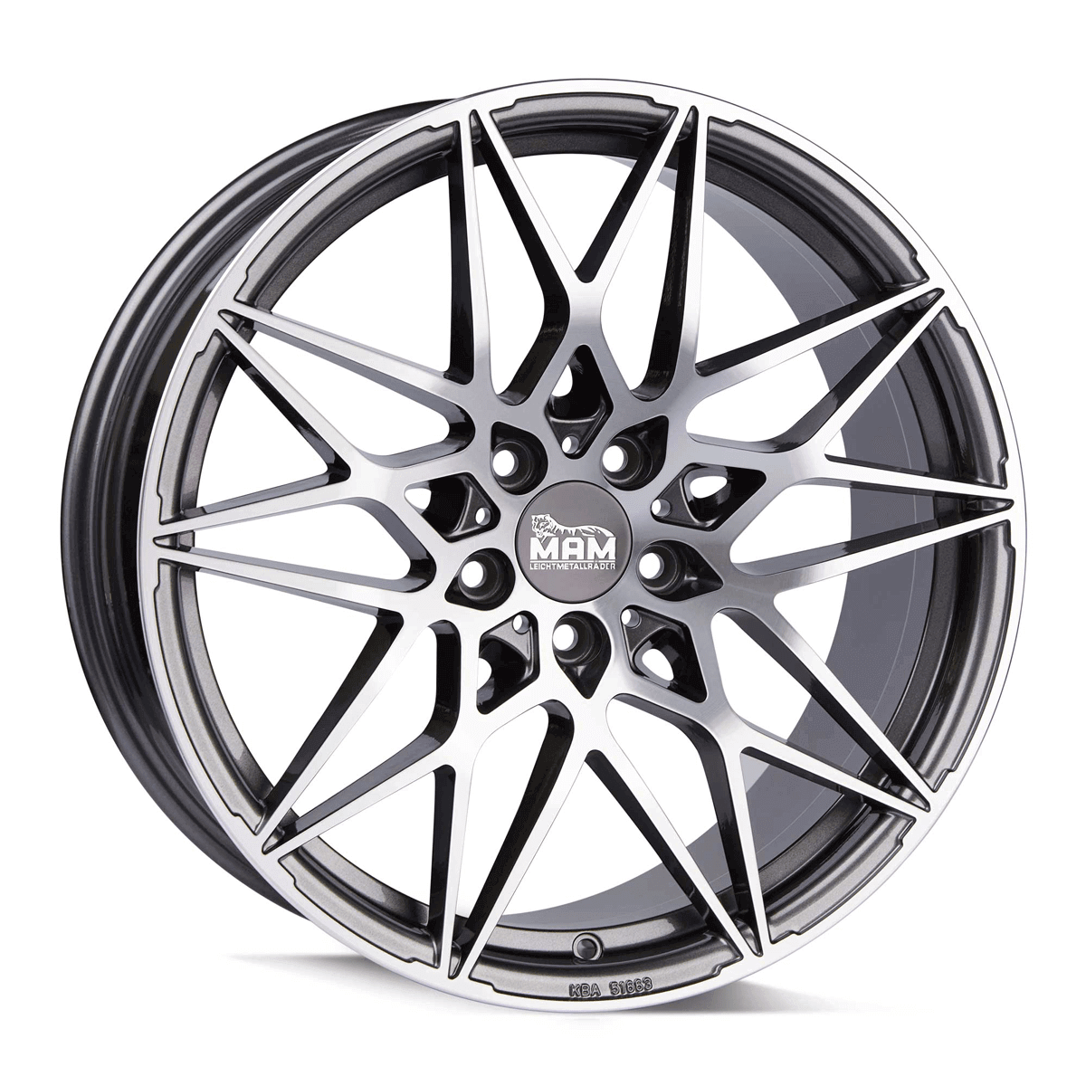 Алуминиеви джанти MAM B2 PALLADIUM FRONT POLISH 8.5Jx20
