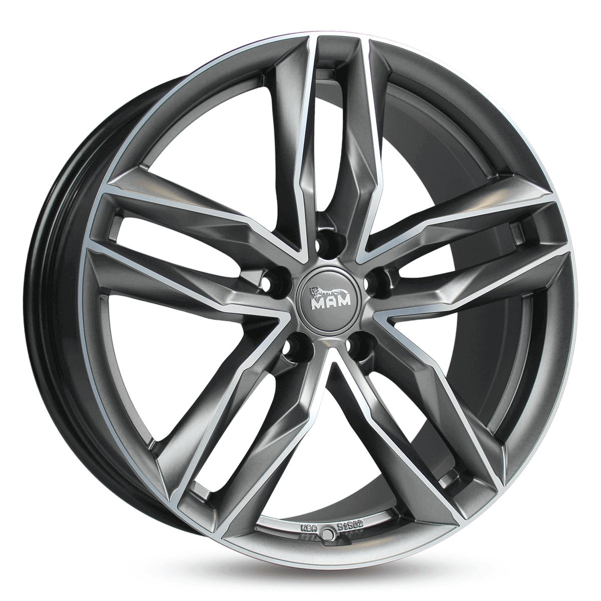 Ζάντες κραμάτων MAM RS3 MATT PALLADIUM FRONT POLISH 8Jx18