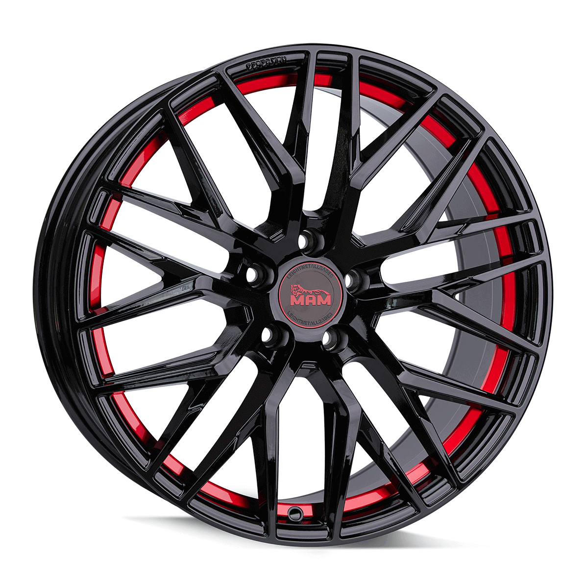 Jante din aliaj MAM RS4 BLACK PAINTED RED INSIDE 8.5Jx20