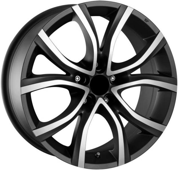 MMS CAN-BFP BLACK MATT POLISHED 7Jx16 Алуминиеви джанти MMS CAN-BFP BLACK MATT POLISHED 7Jx16