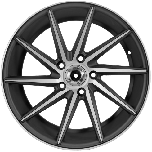 MMS KRON MATT GRAY POLISHED 8Jx17 Ζάντες κραμάτων MMS KRON MATT GRAY POLISHED 8Jx17