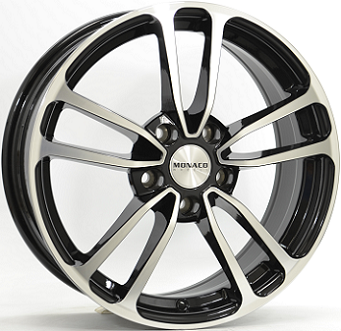 MONACO CL1 GLOSS BLACK POLISHED 8Jx19 Ζάντες κραμάτων MONACO CL1 GLOSS BLACK POLISHED 8Jx19