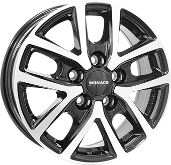 Алуминиеви джанти MONACO CL2T Gloss Black / Polished 6.5Jx16