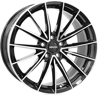 Алуминиеви джанти MONACO GP14 Gloss Black / Polished 7.5Jx18