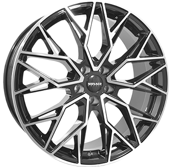 Алуминиеви джанти MONACO GP15 Gloss Black / Polished 8Jx18