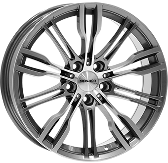 MONACO GP8 Anthracite / Polish 8Jx19 Ζάντες κραμάτων MONACO GP8 Anthracite / Polish 8Jx19