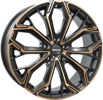 Алуминиеви джанти MONACO GPC17 Black / Copper 8Jx19