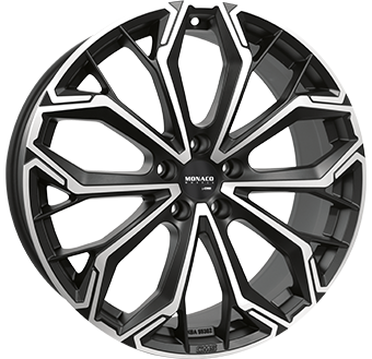 Ζάντες κραμάτων MONACO GPC17 Dull Black / Polished 8Jx18