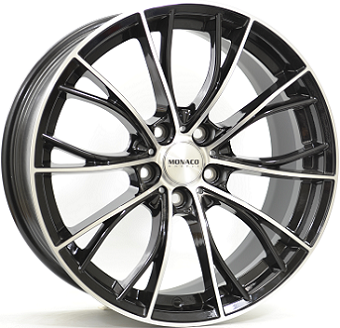 MONACO MC16 Gloss Black / Polished 8Jx18 Алуминиеви джанти MONACO MC16 Gloss Black / Polished 8Jx18