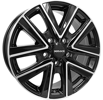 Алуминиеви джанти MONACO VT2 Gloss Black / Polished 7Jx17