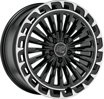 MSW MSW 32 GLOSS BLACK+DIAMOND LIP 8.5Jx20 Ζάντες κραμάτων MSW MSW 32 GLOSS BLACK+DIAMOND LIP 8.5Jx20