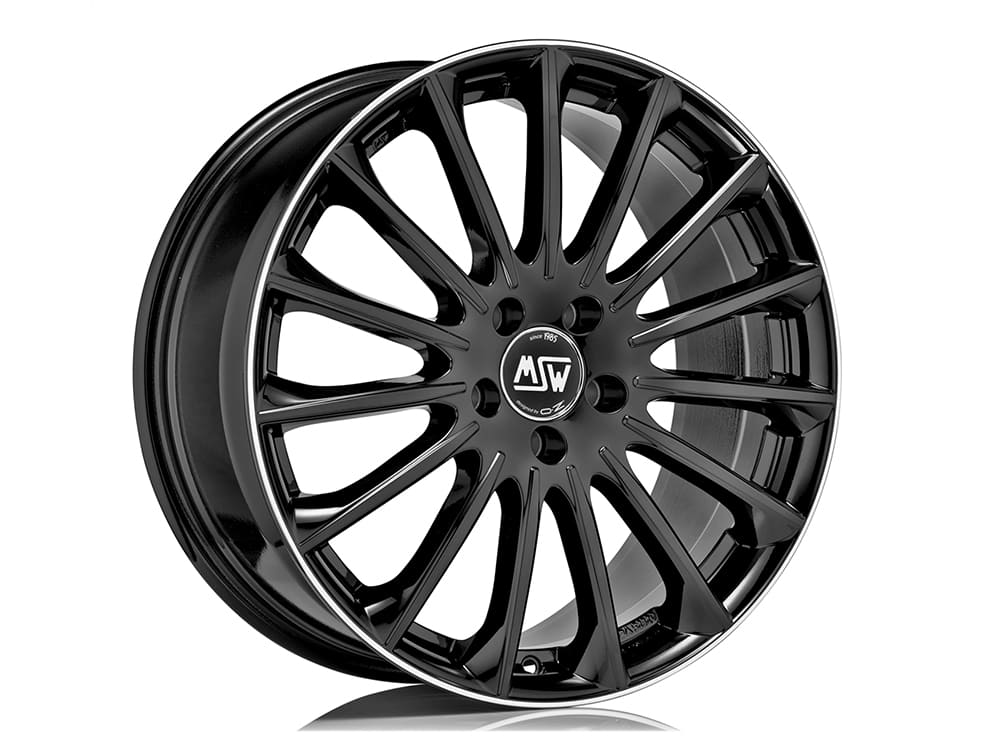 Ζάντες κραμάτων MSW MSW 44 GLOSS BLACK+DIAMOND LIP 7.5Jx20
