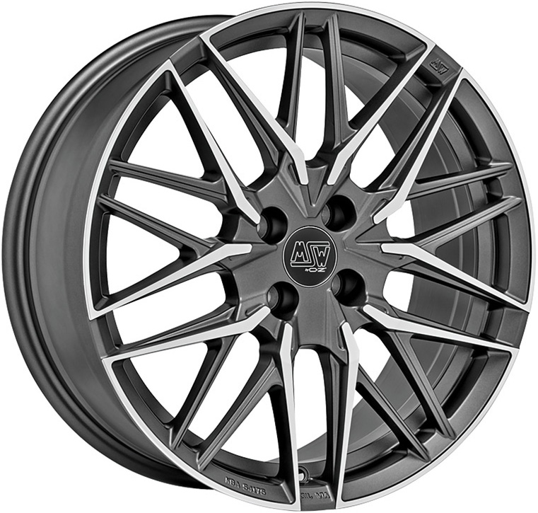 Алуминиеви джанти MSW MSW 50-4 MATT GUN METAL FULL POLISHED (MGMFP) 7.5Jx18