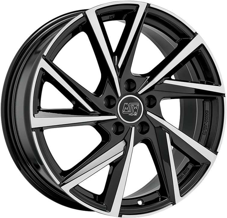 Алуминиеви джанти MSW MSW 80-5 GLOSS BLACK FULL POLISHED 7.5Jx19