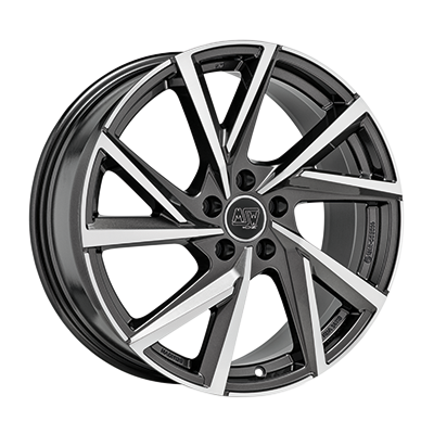 Алуминиеви джанти MSW MSW 80-5 GLOSS DARK GREY FULL POLISHED 8Jx19