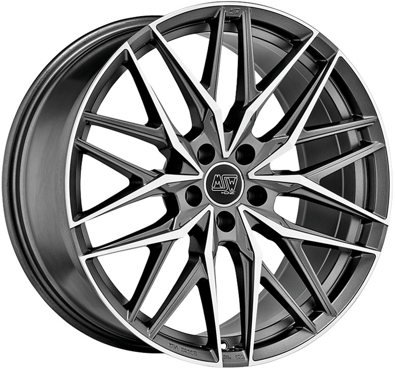 Ζάντες κραμάτων MSW MSW 50 MATT GUN METAL FULL POLISHED (MGMFP) 10Jx22