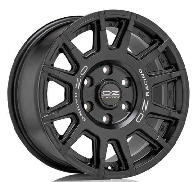 Алуминиеви джанти OZ RALLY LEGEND MATT BLACK + DARK LETTERING 8Jx17