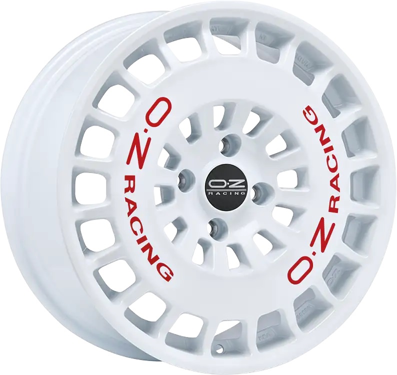 Алуминиеви джанти OZ RR40 RACE WHITE RED LETTERING 8Jx18