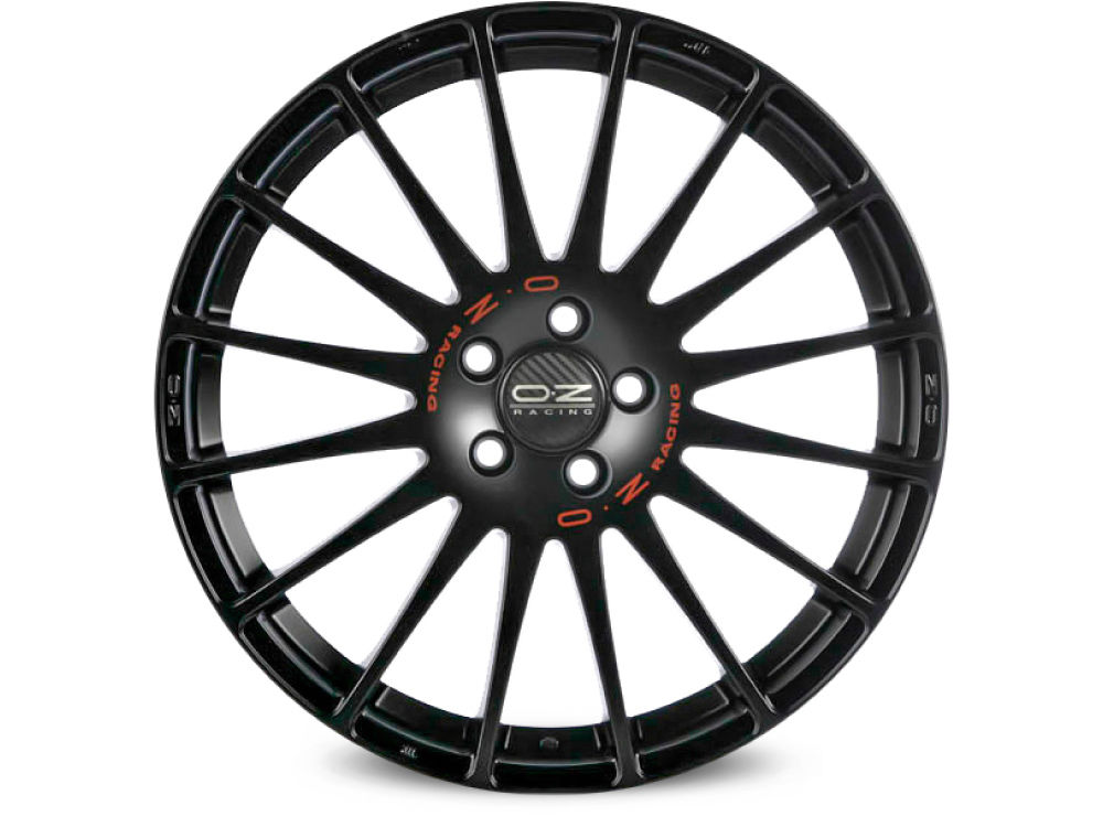OZ SUPERTURISMO GT-MBR MATT BLACK RED LETTERING 7.5Jx17 Ζάντες κραμάτων OZ SUPERTURISMO GT-MBR MATT BLACK RED LETTERING 7.5Jx17