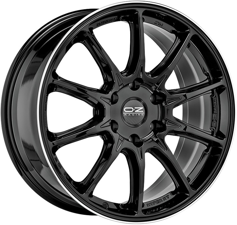Алуминиеви джанти OZ HYPER XT HLT OFFROAD GLOSS BLACK+DIAMOND LIP 9Jx20