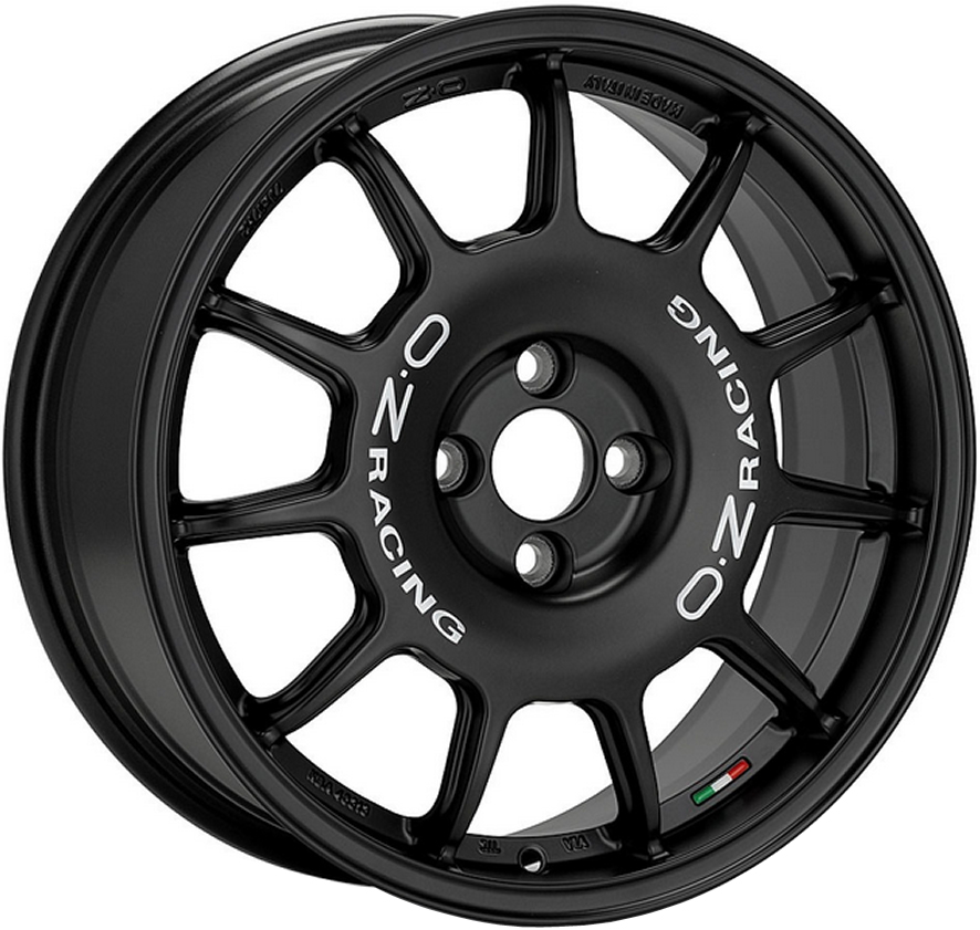 Jante din aliaj OZ LEGGENDA MATT BLACK WHITE LETTERING 7Jx17