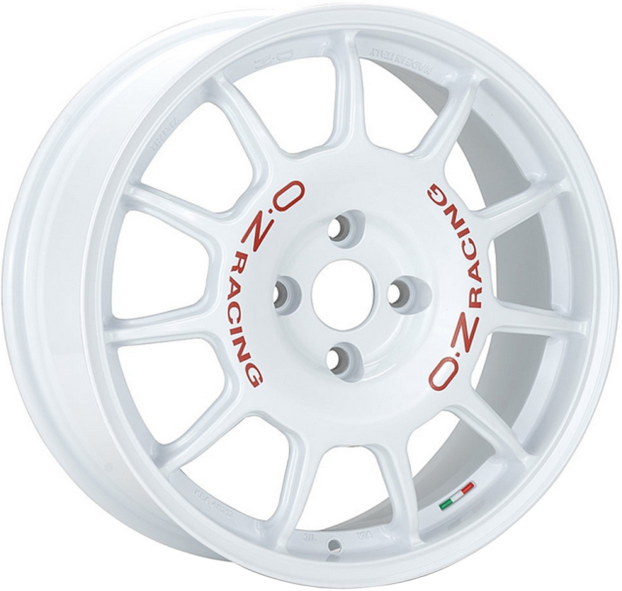 OZ LEGGENDA RACE WHITE RED LETTERING 7Jx17 Ζάντες κραμάτων OZ LEGGENDA RACE WHITE RED LETTERING 7Jx17