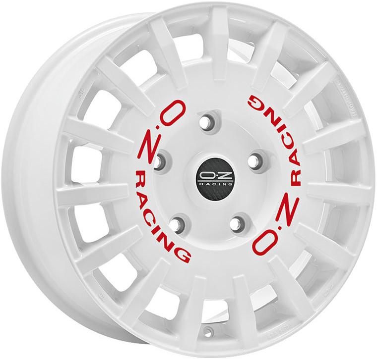Алуминиеви джанти OZ RALLY RACING VAN RACE WHITE RED LETTERING 8Jx18