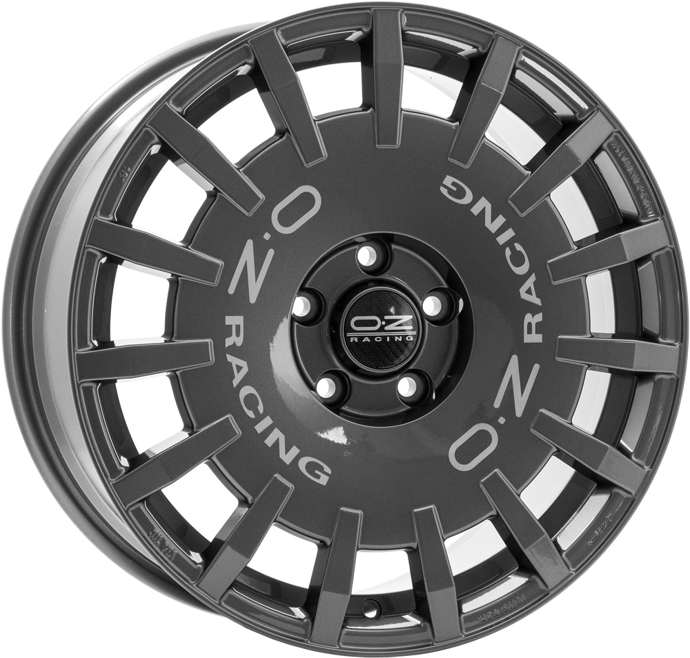 Jante din aliaj OZ RALLY RACING DARK GRAPHITE SILVER LETTERING 8Jx17