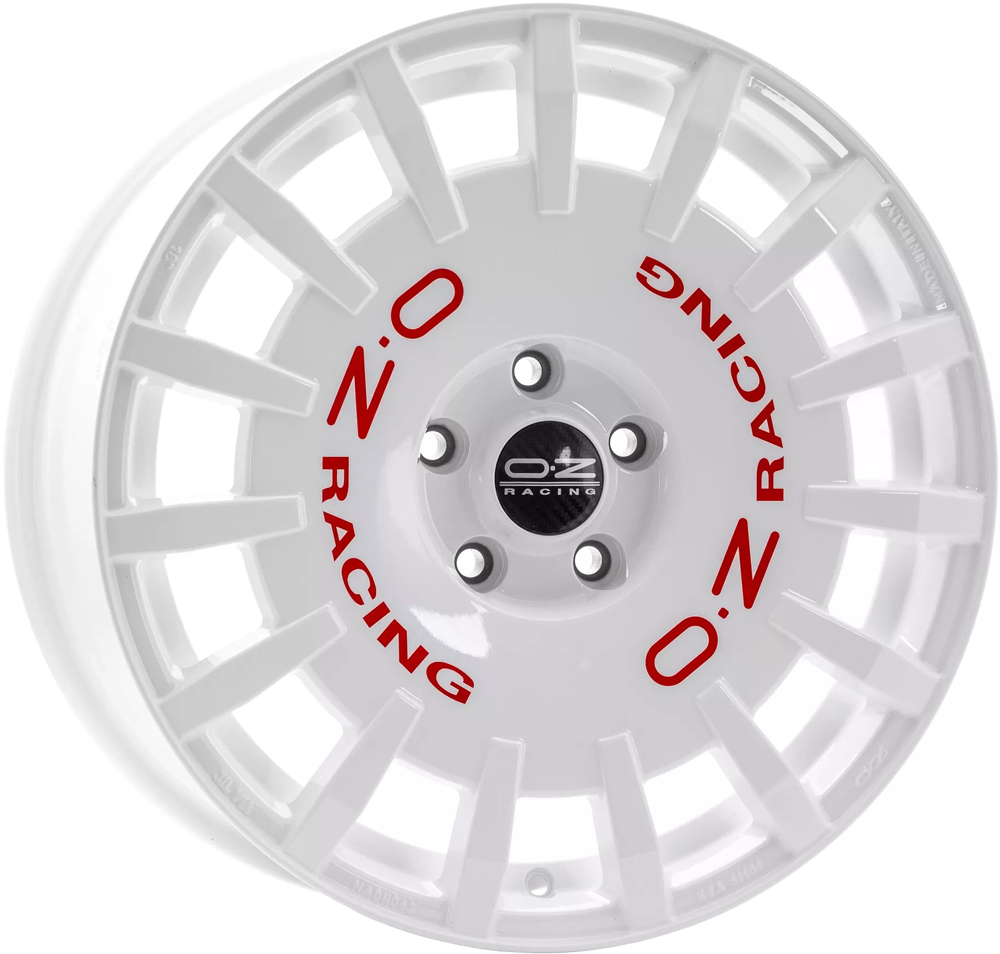 Ζάντες κραμάτων OZ RALLY RACING RACE WHITE RED LETTERING 7.5Jx18