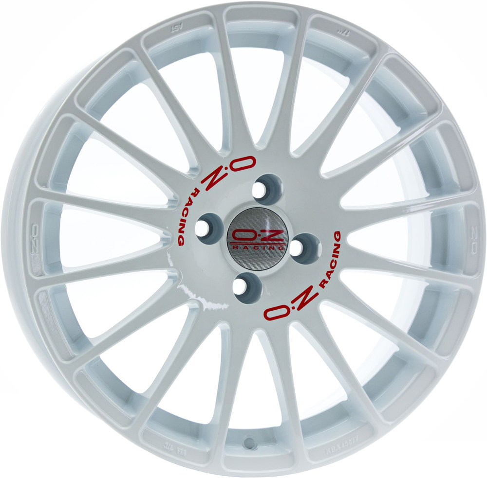 Ζάντες κραμάτων OZ SUPERTURISMO WRC RACE WHITE RED LETTERING 7Jx18