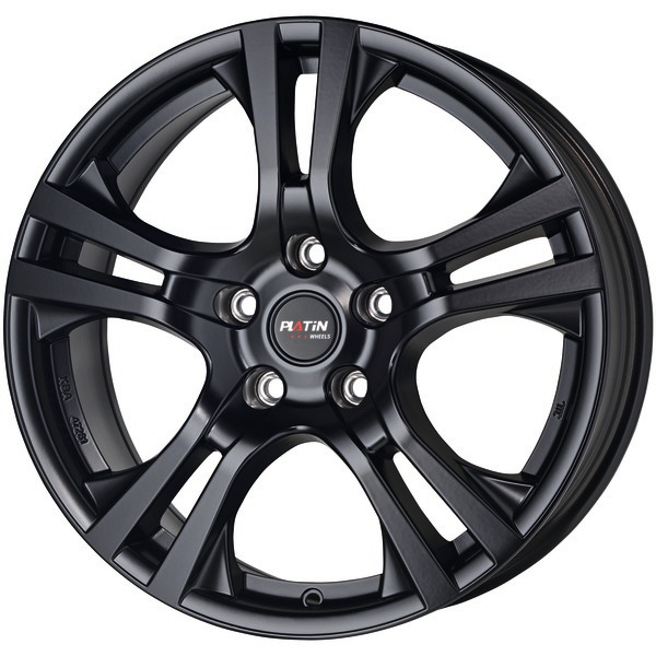 PLATIN P 53 MATT BLACK 6Jx15 Ζάντες κραμάτων PLATIN P 53 MATT BLACK 6Jx15