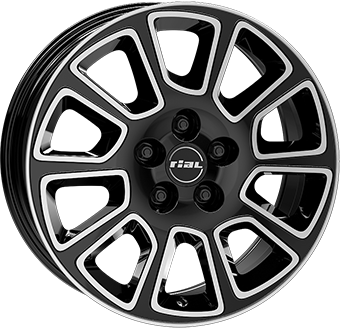Алуминиеви джанти RIAL TRANSPORTER 2 Gloss Black / Polished 7.5Jx18