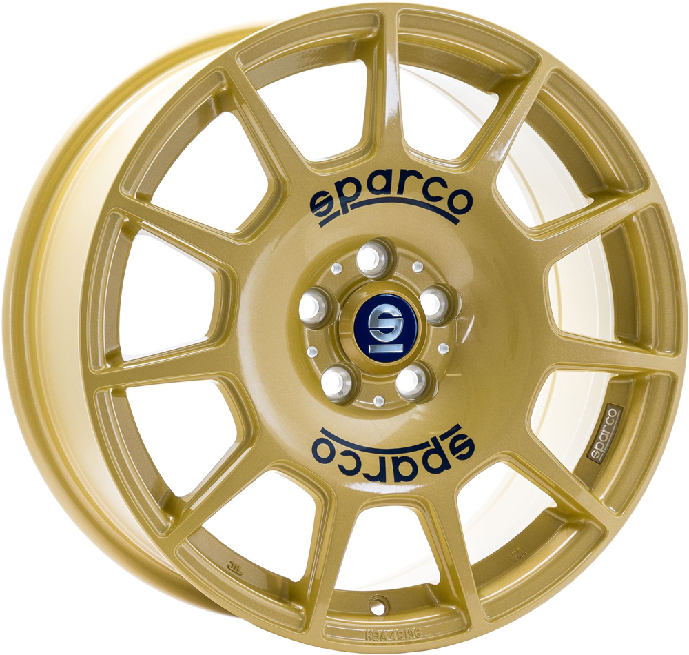 Алуминиеви джанти SPARCO SPARCO TERRA RACE GOLD BLUE LETTERING 7.5Jx17