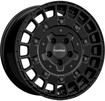 SUPER METAL RIG Dull Black 6.5Jx16 Алуминиеви джанти SUPER METAL RIG Dull Black 6.5Jx16