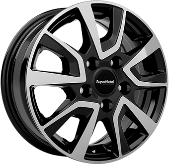 SUPER METAL VAULT Gloss Black / Polished 7.5Jx18 Алуминиеви джанти SUPER METAL VAULT Gloss Black / Polished 7.5Jx18